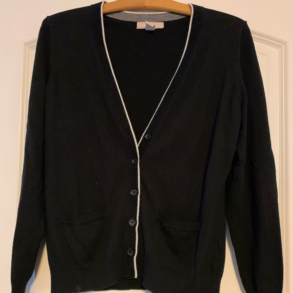 Black cardigan
